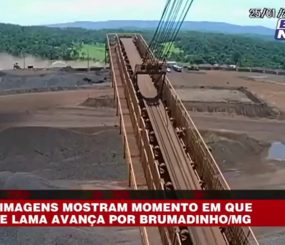 Vídeo – Momento exato do rompimento da barragem em Brumadinho