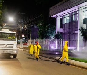 Prefeitura desinfeta logradouros públicos em Macapá