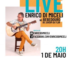 Sexta-feira tem live de Enrico Di Miceli direto do Bebedouro do Jardim da Flor