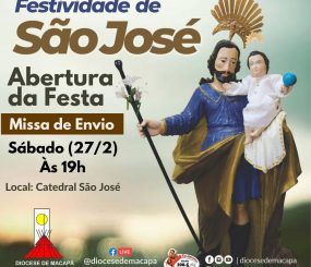 Missa de envio abre a programação da festividade de São José