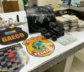 Casal de traficantes é preso com 15kg de drogas